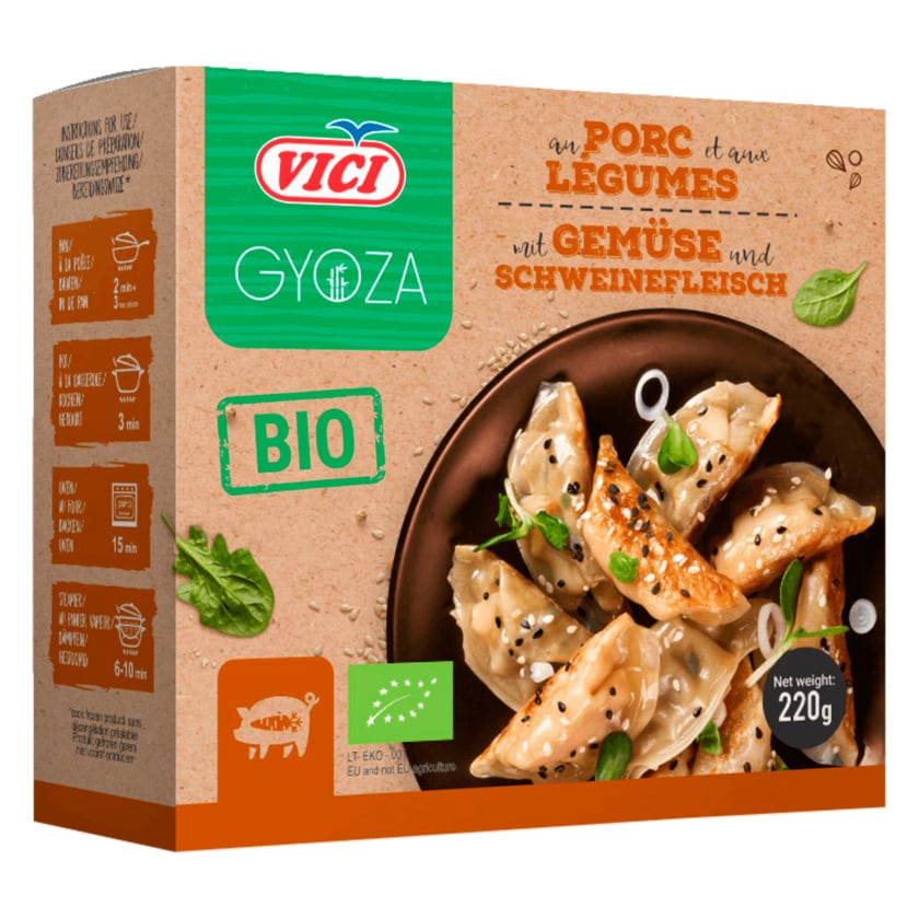 Vici Bio Gyoza mit Gemüse & Schweinefleisch 220g